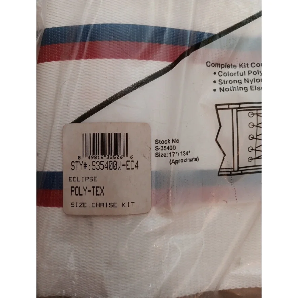 1 Pack Wellington Chaise Renew Kit Replacement Cover S35400W-EC4 Red White Blue